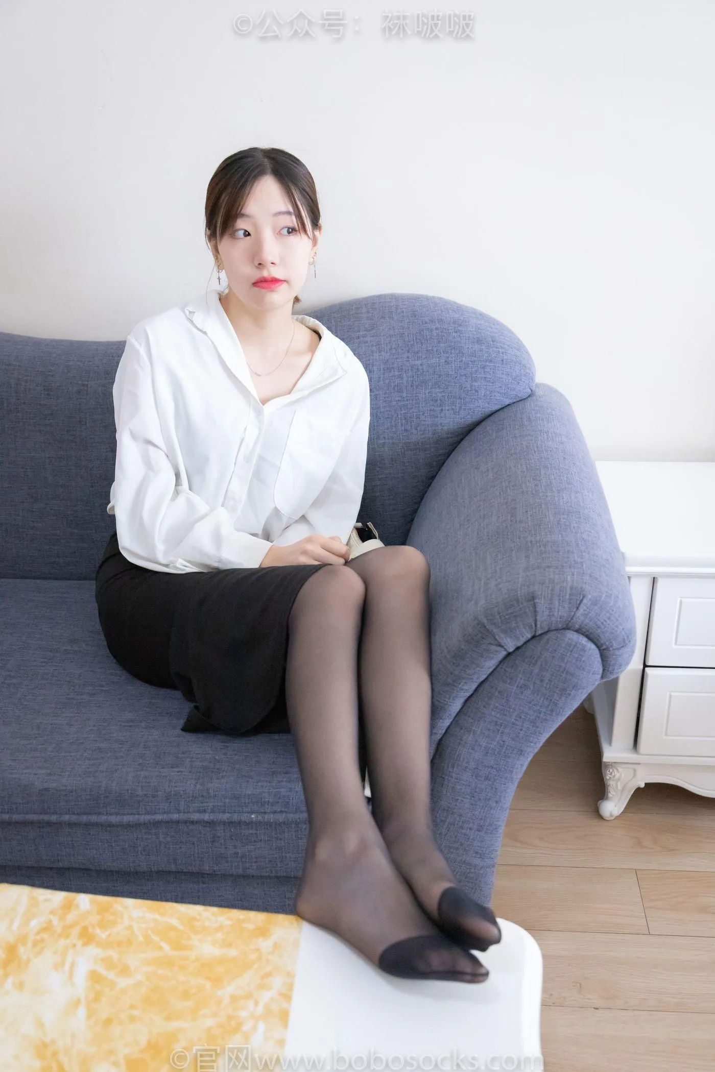 [BoBoSocks袜啵啵]NO.017 小甜豆-OL制服、高跟鞋、黑丝 [131P]插图7